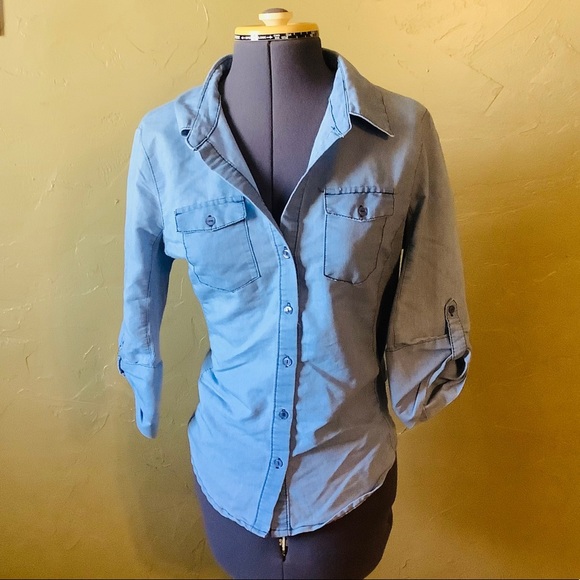 Cavalini Button Up Half Sleeve Shirt 